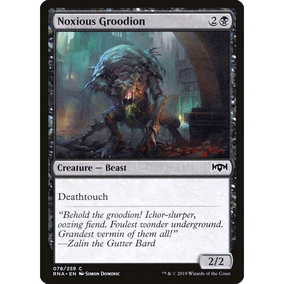 Image for Noxious Groodion (78) (RNA) - Magic: The Gathering