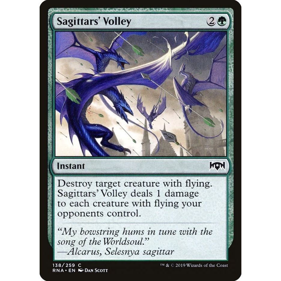 Image for Sagittars' Volley (138) (RNA) - Magic: The Gathering