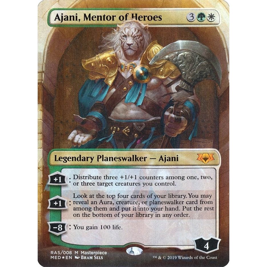 Image for Ajani, Mentor of Heroes (RA5) (MED2) - Magic: The Gathering