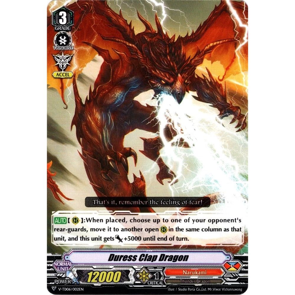 Image for Duress Clap Dragon (V-TD06/002EN) (V-TD06) - Cardfight Vanguard