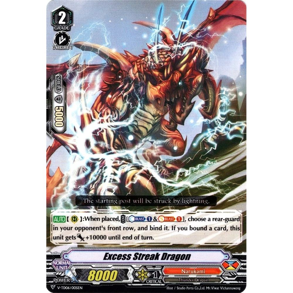 Image for Excess Streak Dragon (V-TD06/005EN) (V-TD06) - Cardfight Vanguard