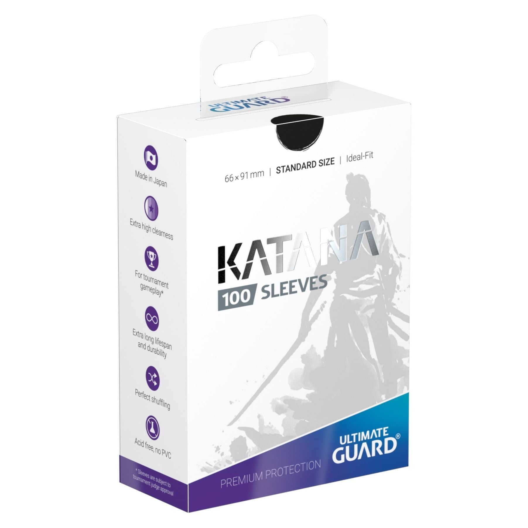 Image for Katana 2018 Standard Size Sleeves - Black (100-Pack) - Card Sleeves