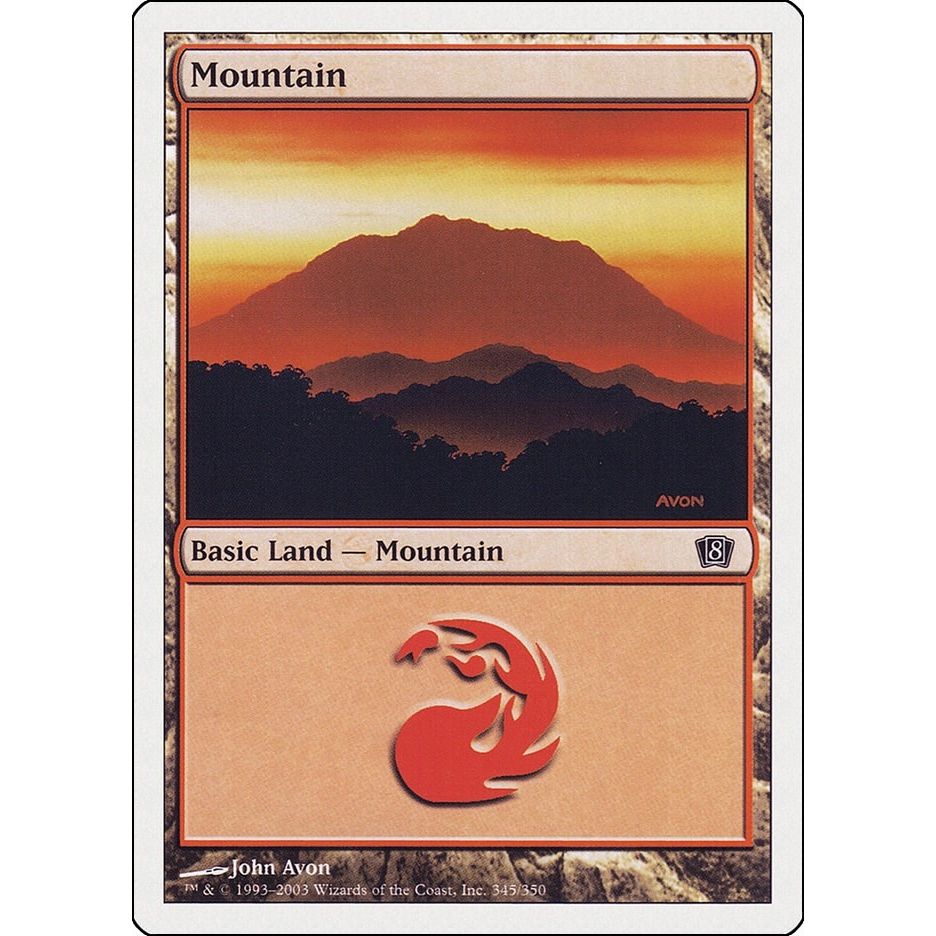 Image for Mountain (345) (345) (8ED) - Magic: The Gathering