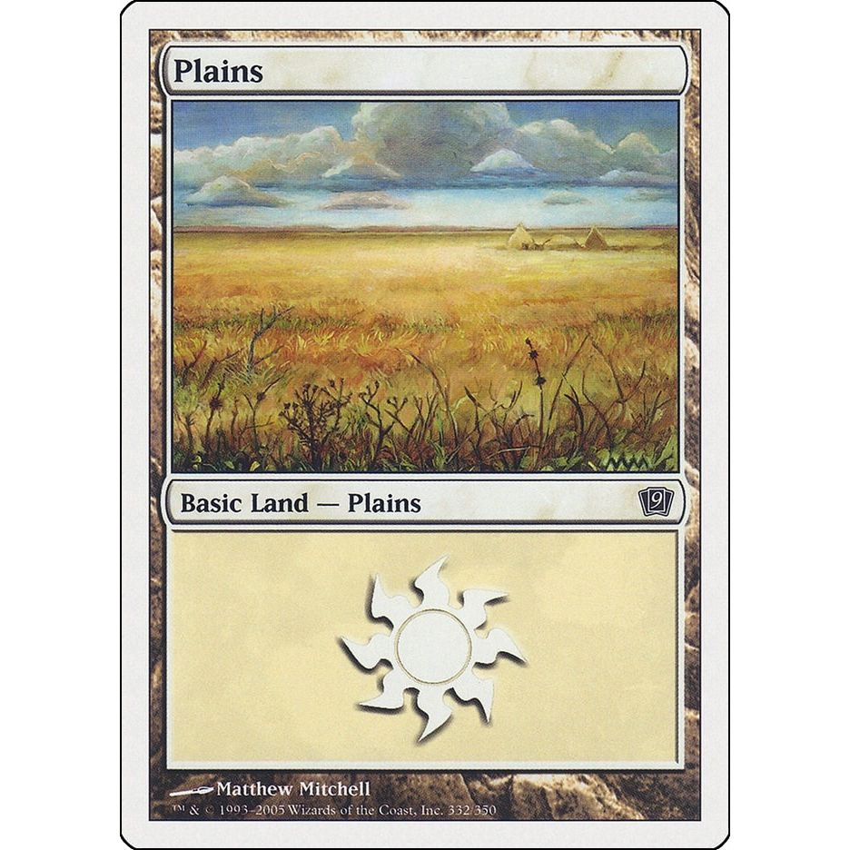 Image for Plains (332) (332) (9ED) - Magic: The Gathering