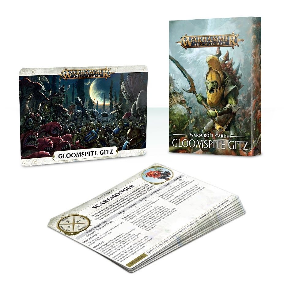 Image for Warhammer: Age of Sigmar - Warscroll Cards: Gloomspite Gitz - Warhammer Game Accessories