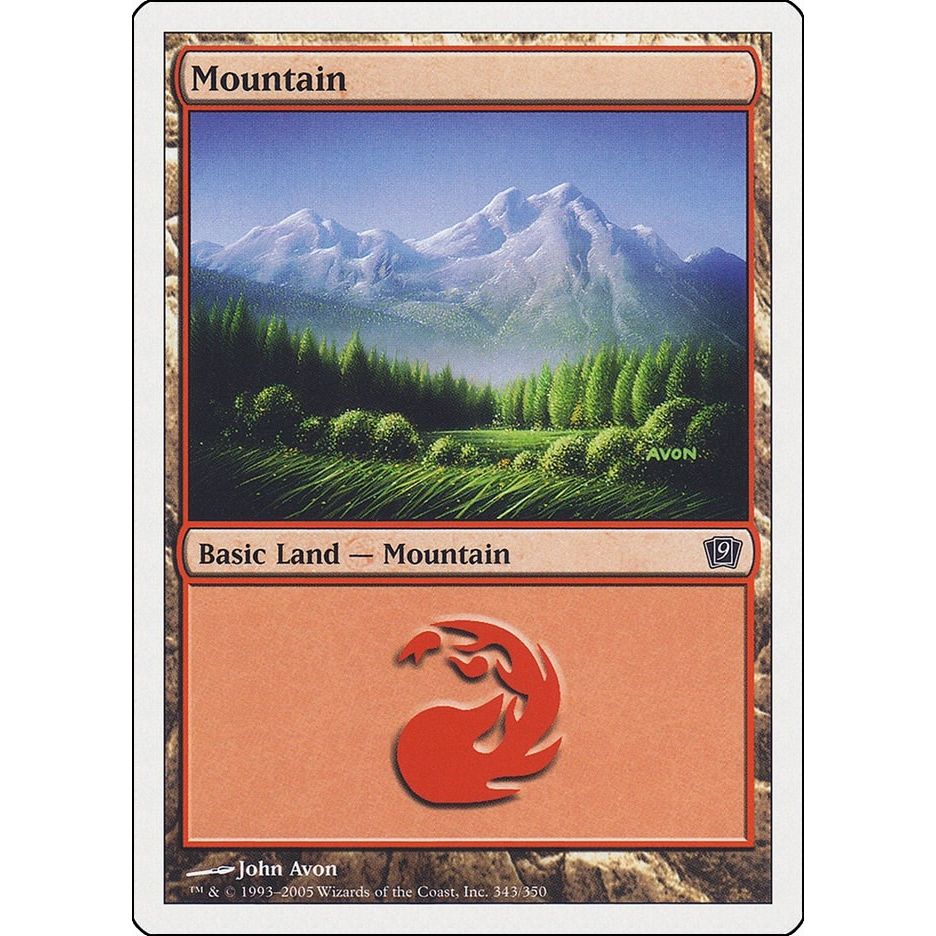 Image for Mountain (343) (343) (9ED) - Magic: The Gathering