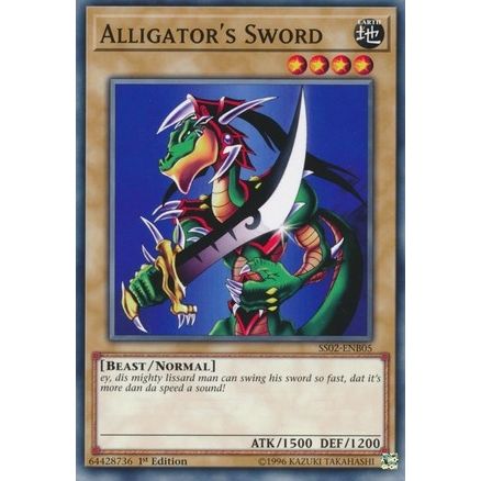 Image for Alligator's Sword (SS02-ENB05) (SS02) - YuGiOh
