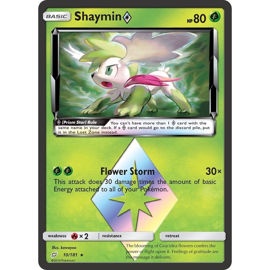 Image for Shaymin Prism Star (10/181) (SM9) - Pokemon