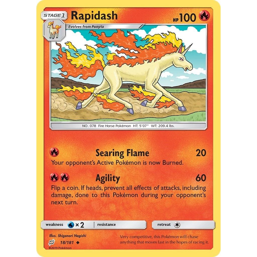 Image for Rapidash (18/181) (SM9) - Pokemon