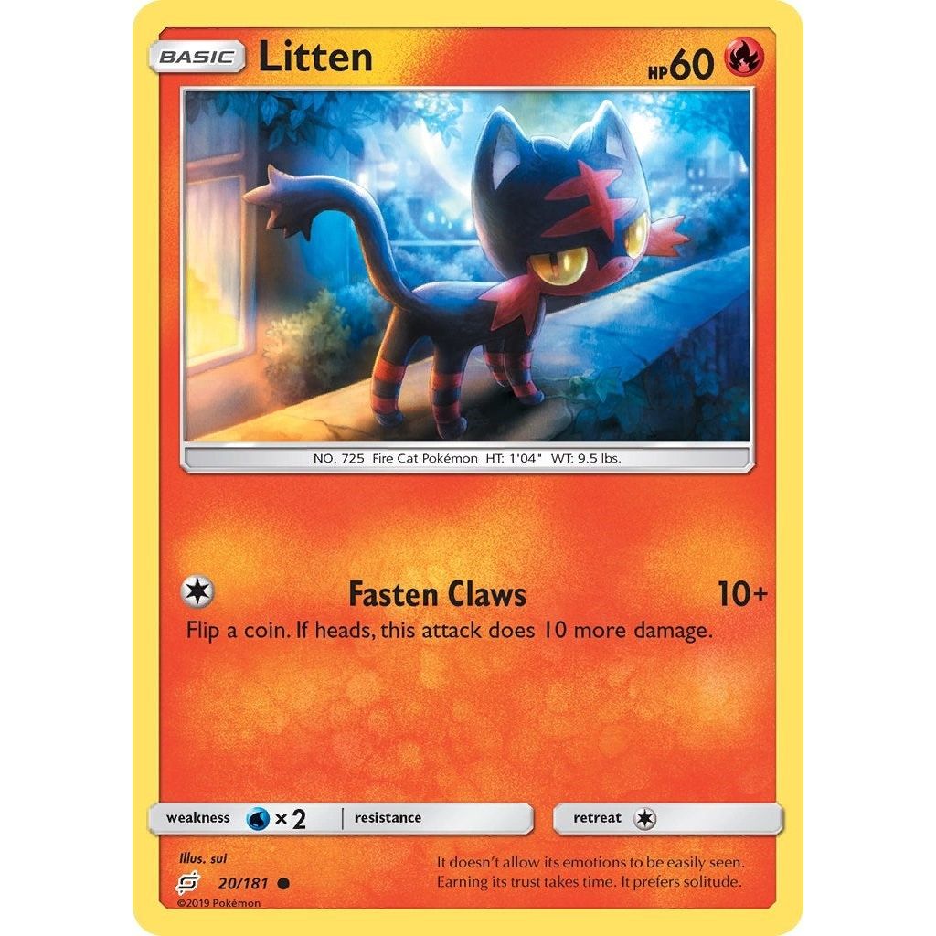 Image for Litten (20/181) (SM9) - Pokemon