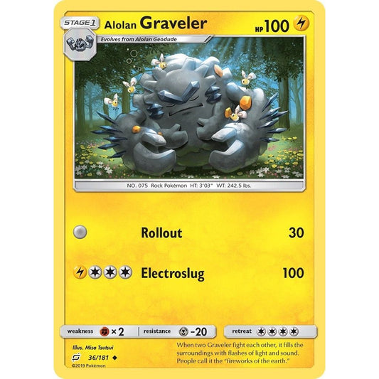 Image for Alolan Graveler (36/181) (SM9) - Pokemon