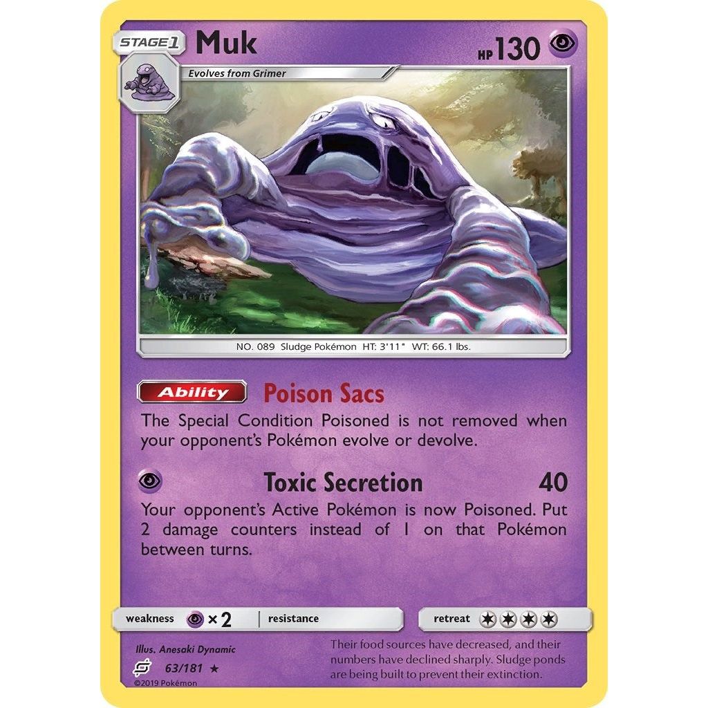 Image for Muk (63/181) (SM9) - Pokemon
