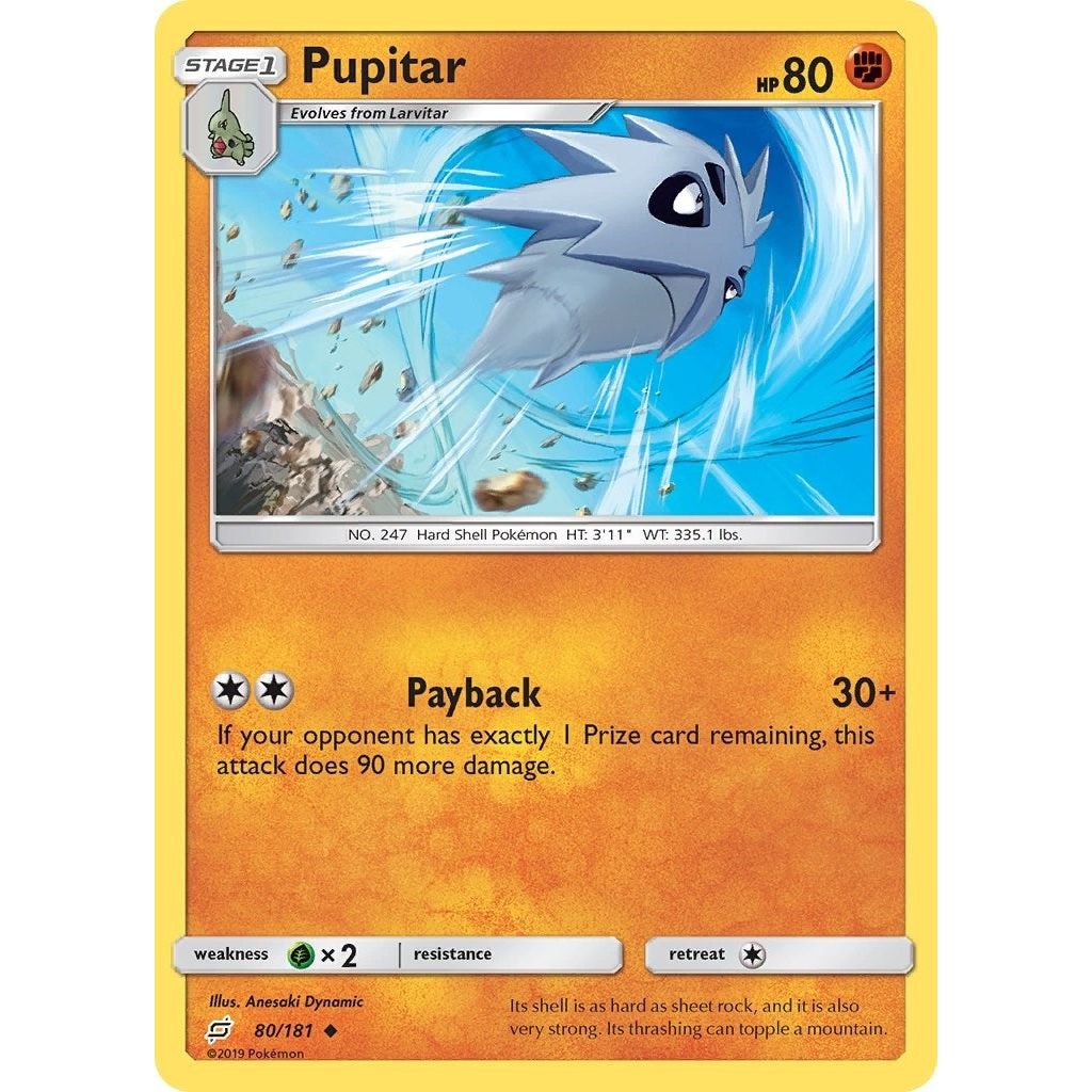 Image for Pupitar (80/181) (SM9) - Pokemon