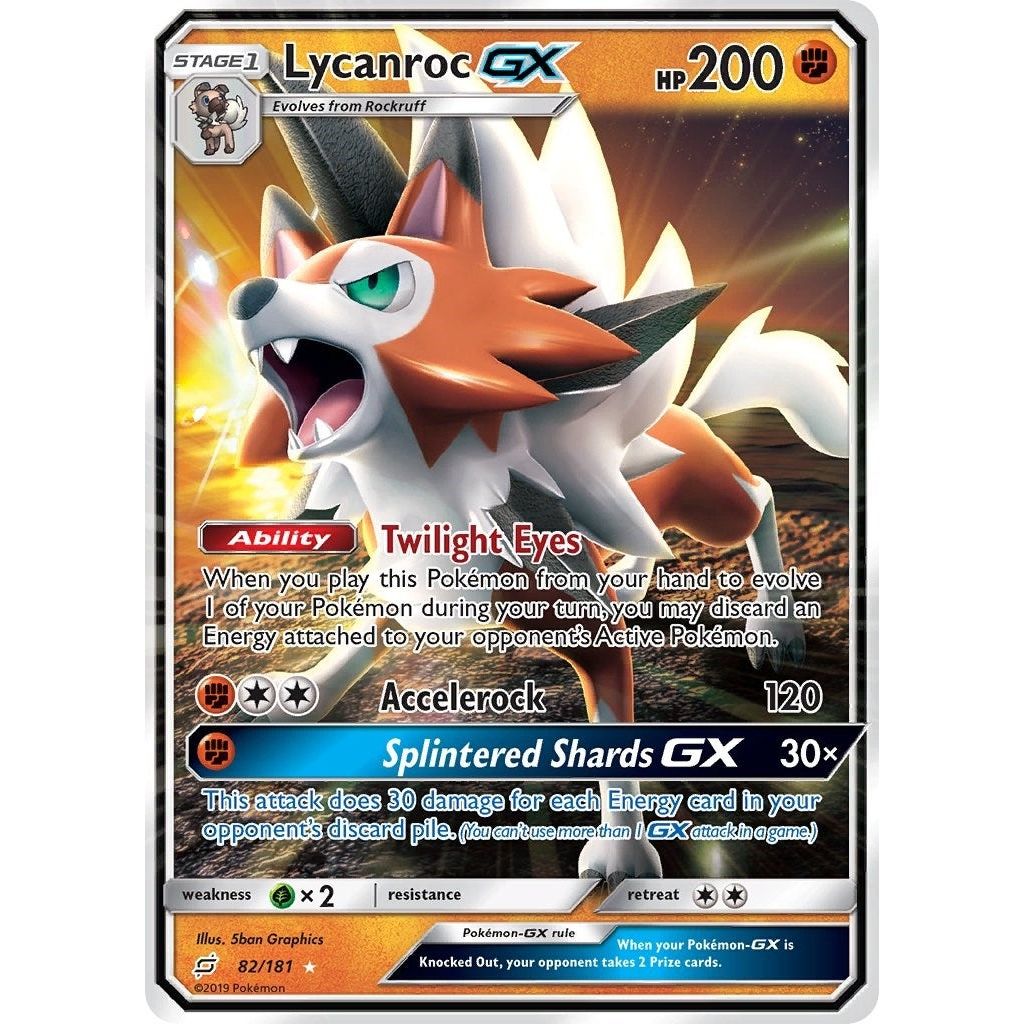 Image for Lycanroc GX (82/181) (SM9) - Pokemon