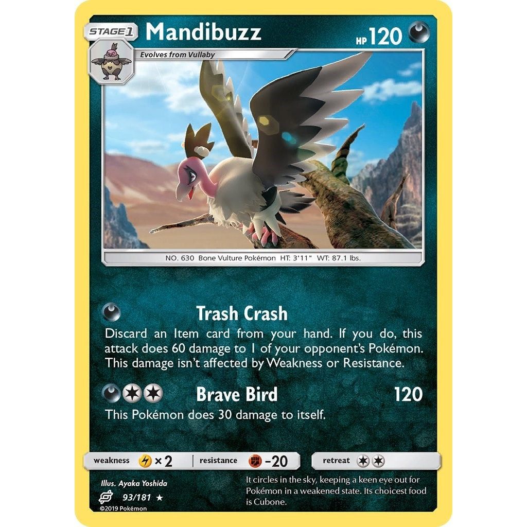 Image for Mandibuzz (93/181) (SM9) - Pokemon