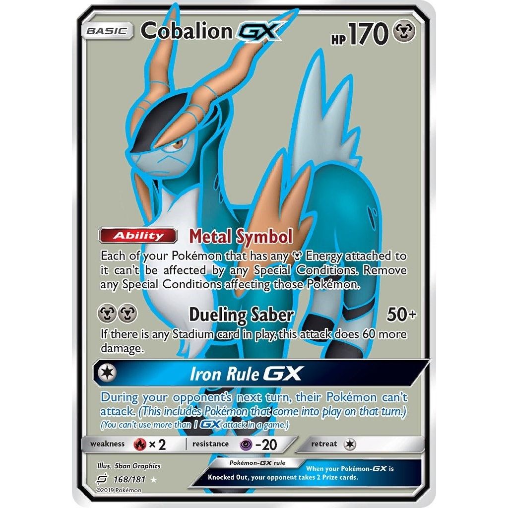Image for Cobalion GX (Full Art) (168/181) (SM9) - Pokemon