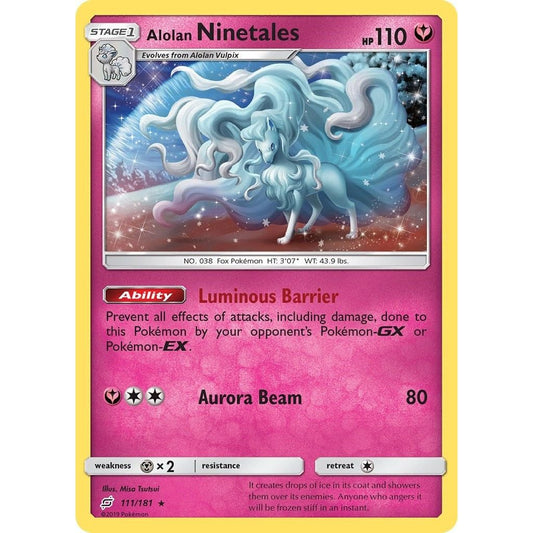 Image for Alolan Ninetales (111/181) (SM9) - Pokemon