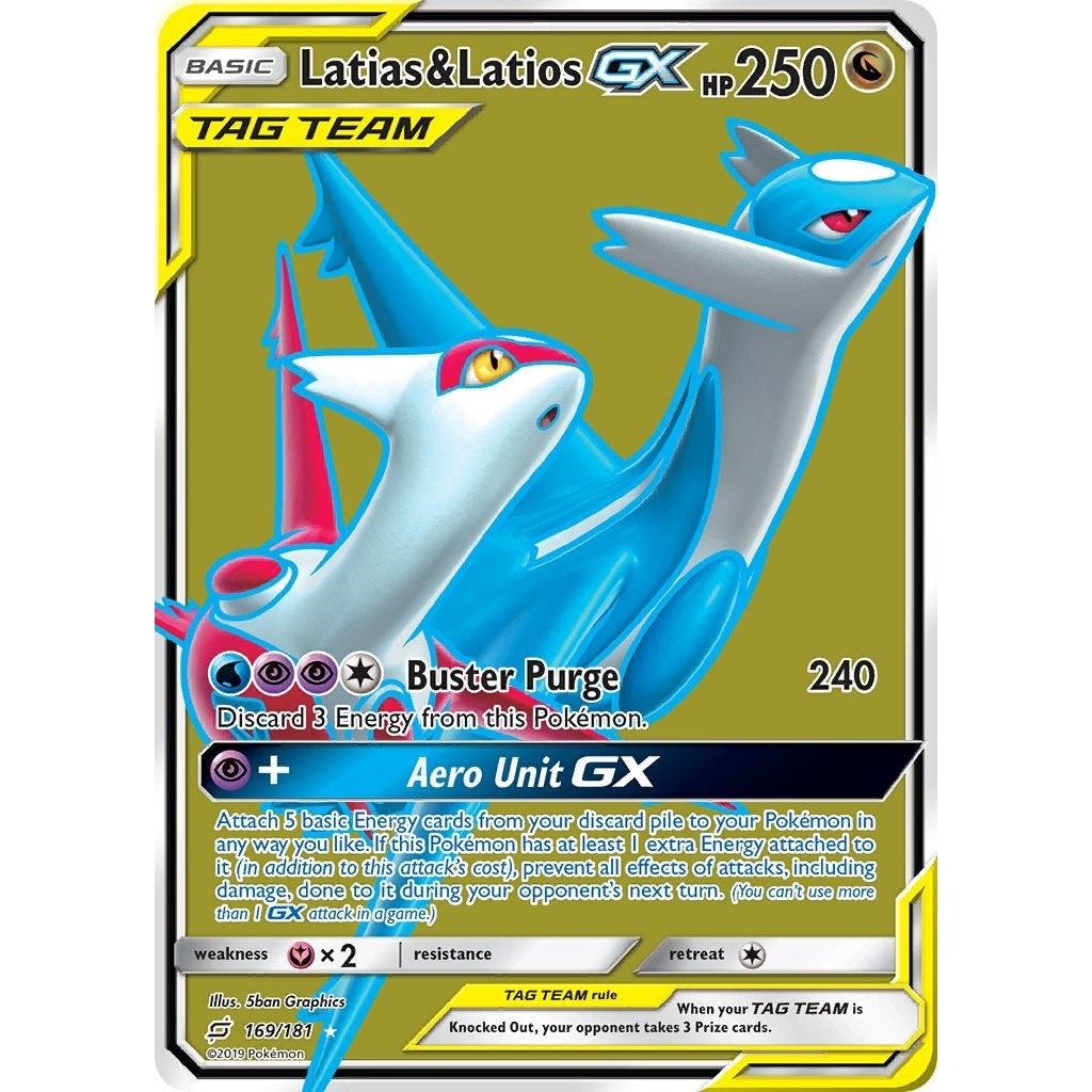 Image for Latias & Latios GX (Full Art) (169/181) (SM9) - Pokemon