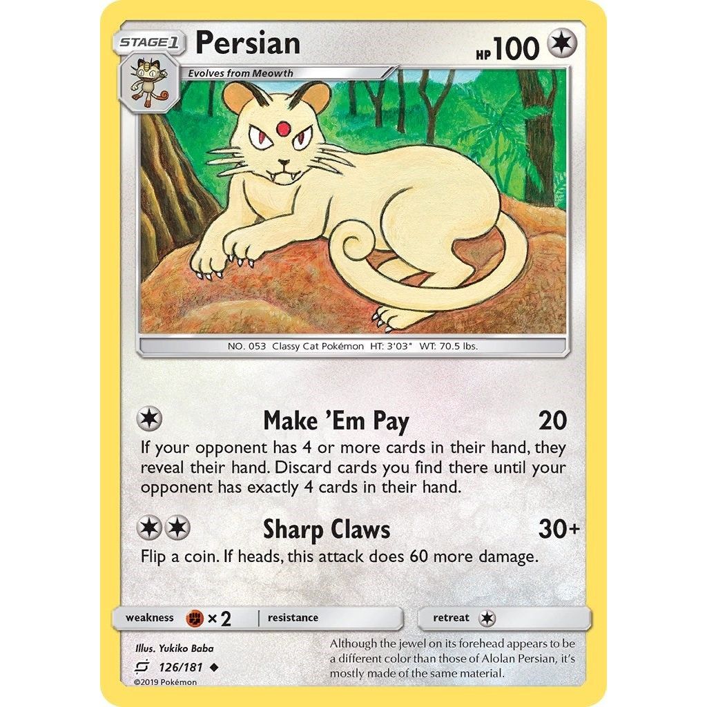 Image for Persian (126/181) (SM9) - Pokemon