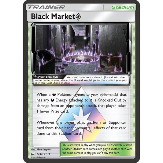 Image for Black Market Prism Star (134/181) (SM9) - Pokemon