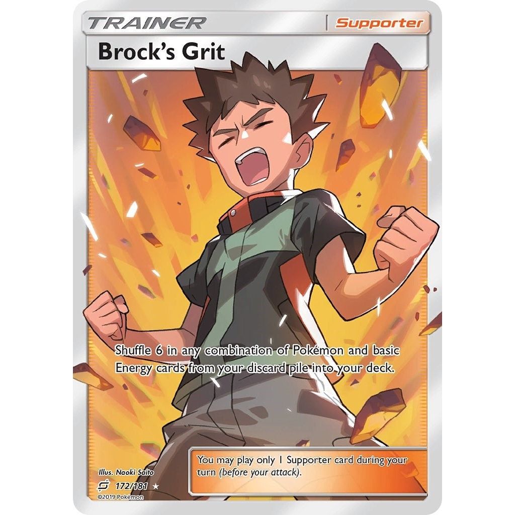 Image for Brock's Grit (Full Art) (172/181) (SM9) - Pokemon