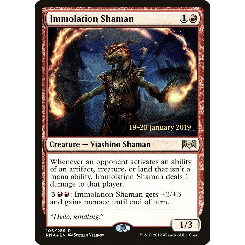 Image for Immolation Shaman (106) (PRE) - Magic: The Gathering