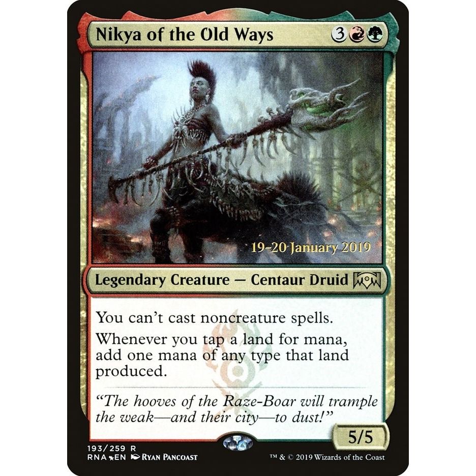 Image for Nikya of the Old Ways (193) (PRE) - Magic: The Gathering
