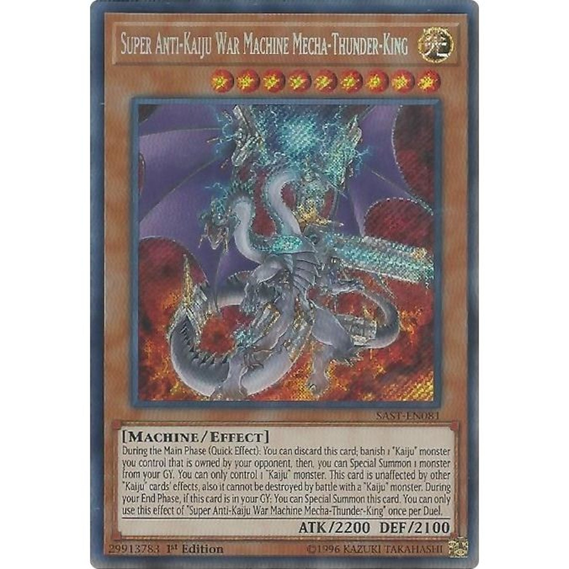 Image for Super Anti-Kaiju War Machine Mecha-Thunder-King (SAST-EN081) (SAST) - YuGiOh