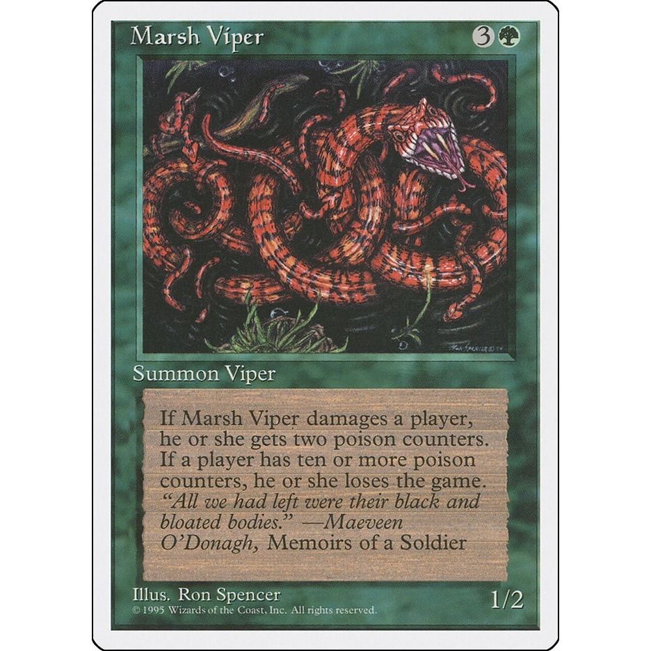 Image for Marsh Viper (4ED) - Magic: The Gathering