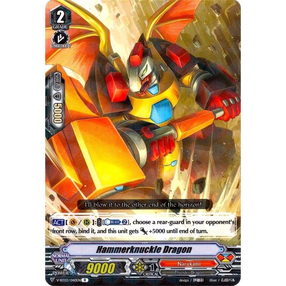Image for Hammerknuckle Dragon (V-BT03/040EN) (V-BT03) - Cardfight Vanguard