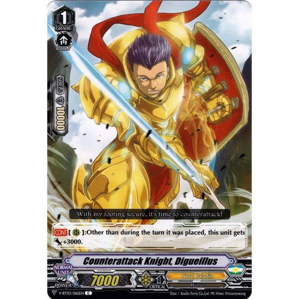 Image for Counterattack Knight, Digueillus (V-BT03/062EN) (V-BT03) - Cardfight Vanguard