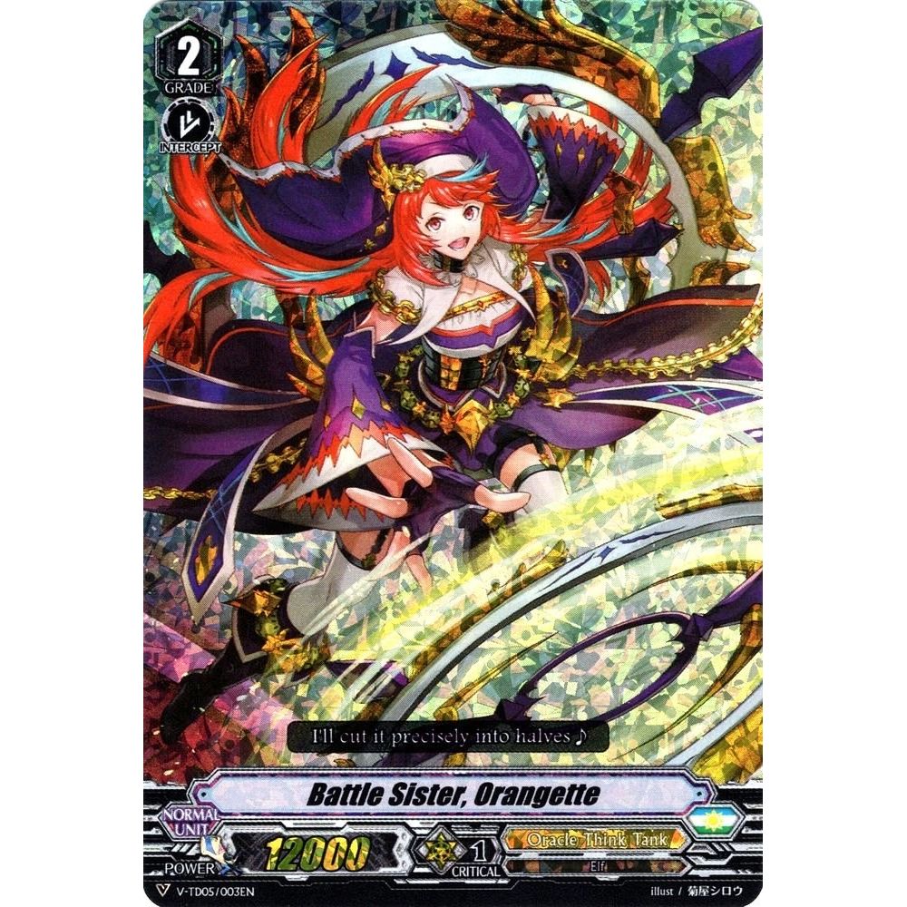 Image for Battle Sister, Orangette (RRR Foil) (V-TD05/003EN) (V-TD05) - Cardfight Vanguard