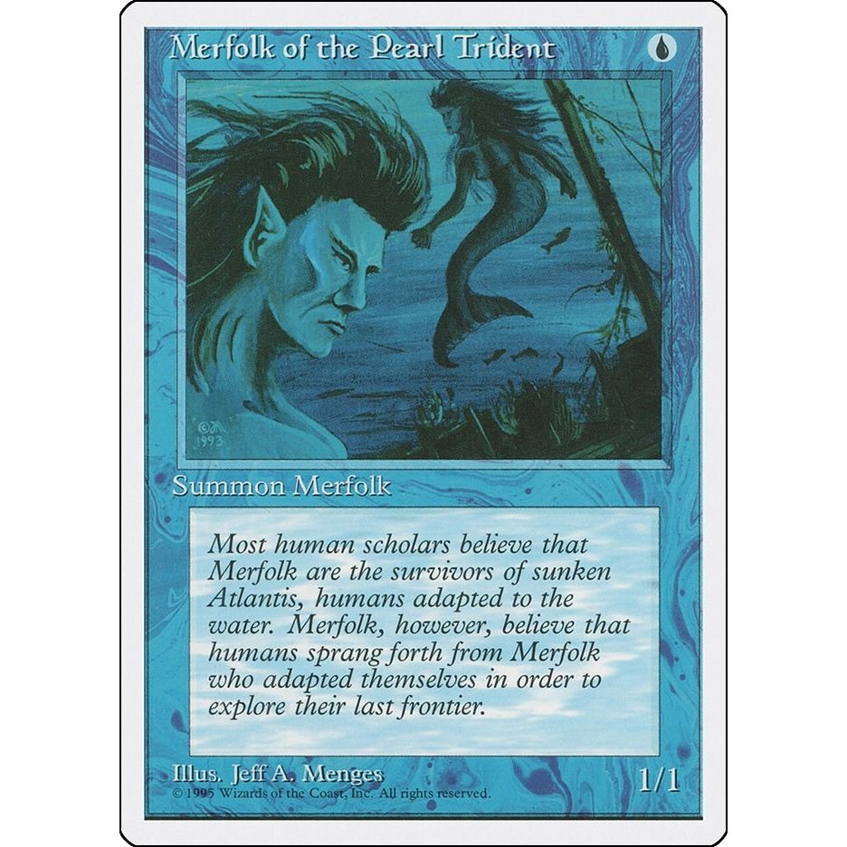 Image for Merfolk of the Pearl Trident (4ED) - Magic: The Gathering