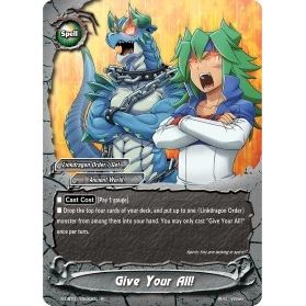 Image for Give Your All! (S-CBT01/0030EN) (S-CBT01) - Future Card BuddyFight
