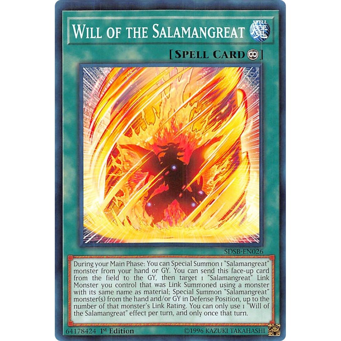 Image for Will of the Salamangreat (SDSB-EN026) (SDSB) - YuGiOh