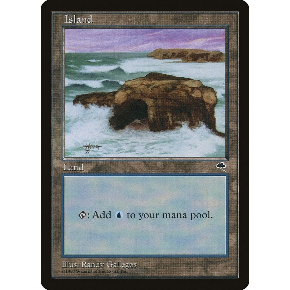 Image for Island (Crashing Waves) (336) (TMP) - Magic: The Gathering