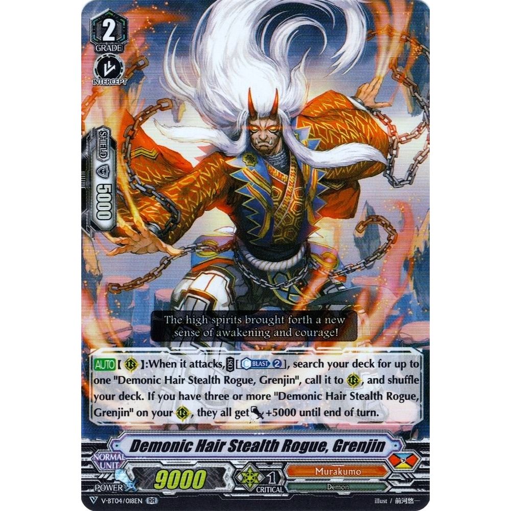 Image for Demonic Hair Stealth Rogue, Grenjin (V-BT04/018EN) (V-BT04) - Cardfight Vanguard