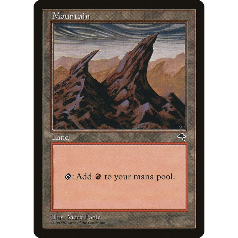 Image for Mountain (Right) (344) (TMP) - Magic: The Gathering