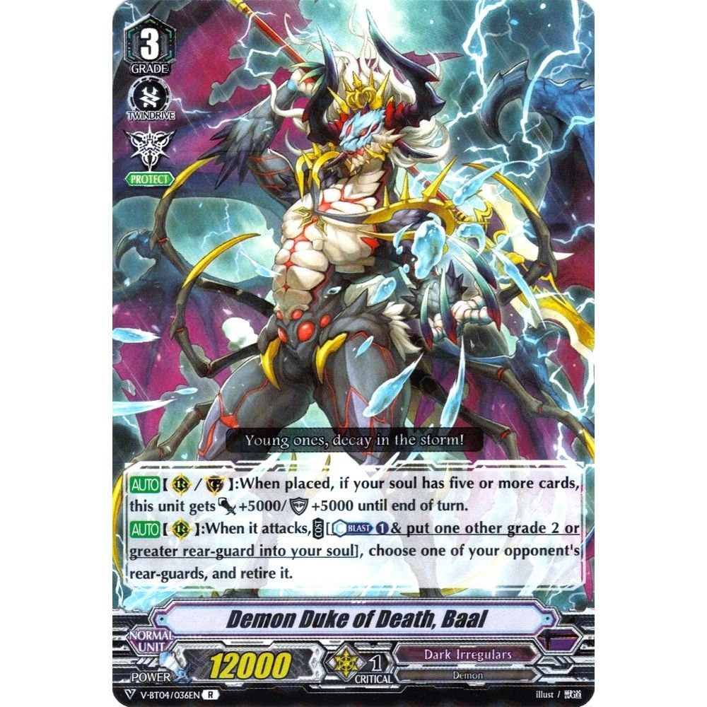 Image for Demon Duke of Death, Baal (V-BT04/036EN) (V-BT04) - Cardfight Vanguard