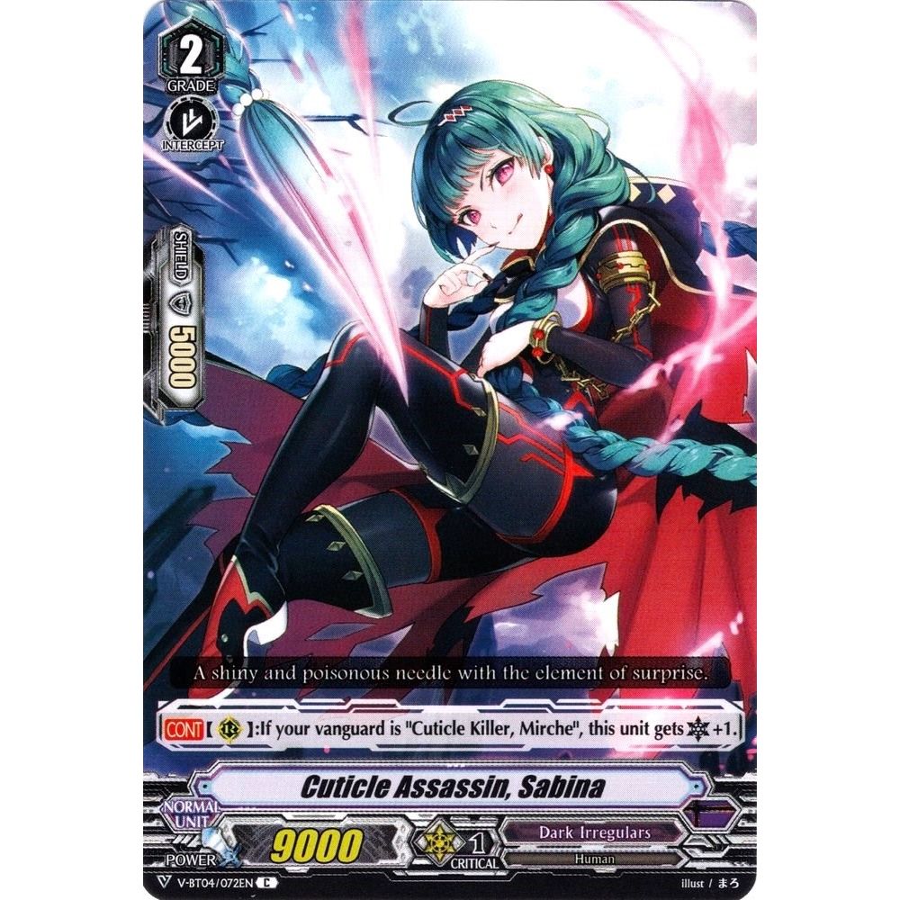 Image for Cuticle Assassin, Sabina (V-BT04/072EN) (V-BT04) - Cardfight Vanguard
