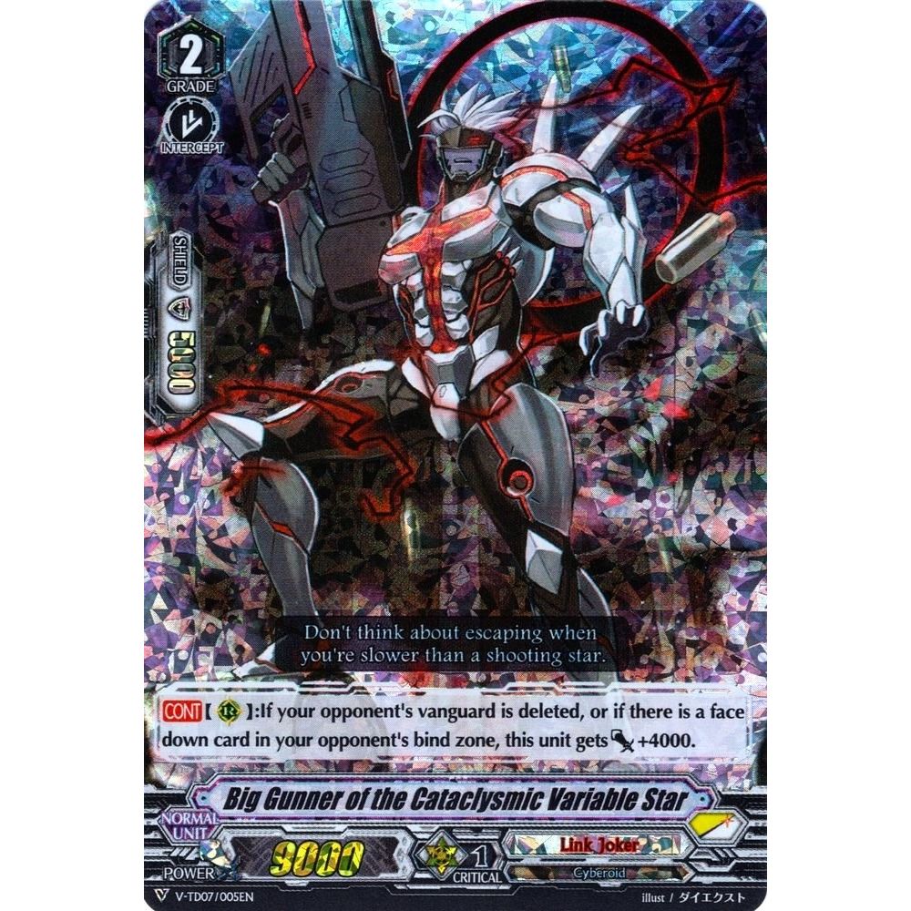 Image for Big Gunner of the Cataclysmic Variable Star (RRR Foil) (V-TD07/005EN) (V-TD07) - Cardfight Vanguard