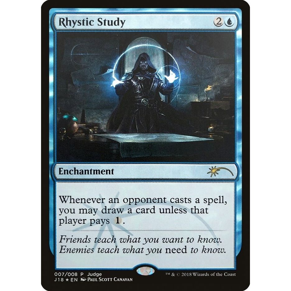 Image for Rhystic Study (7) (JDG) - Magic: The Gathering