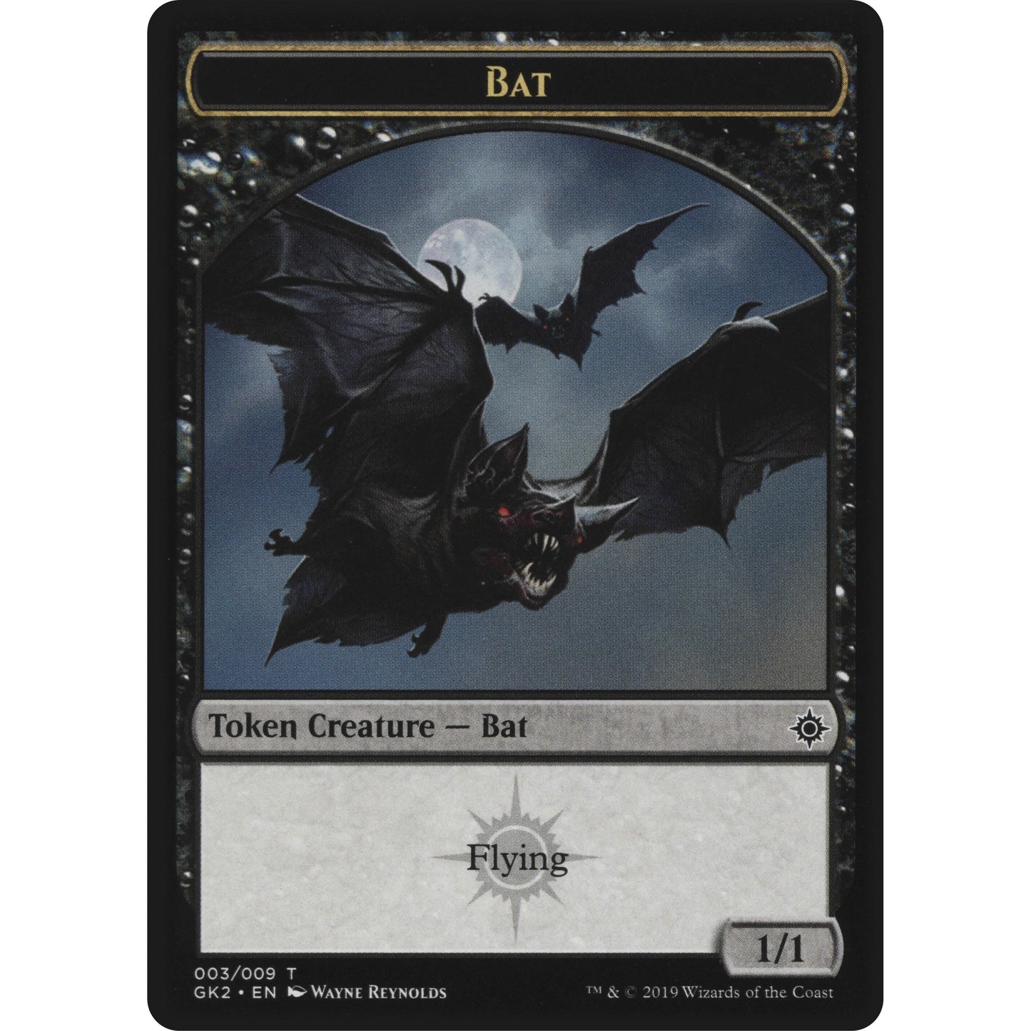 Image for Bat // Spirit (010) Double-Sided Token (3 // 10) (GK2) - Magic: The Gathering