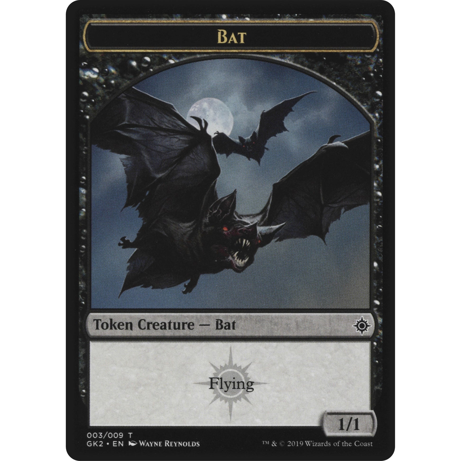 Image for Bat // Spirit (010) Double-Sided Token (3 // 10) (GK2) - Magic: The Gathering