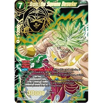 Image for Broly, the Supreme Berserker (SPR) (BT6-074_SPR) (DBS-B06) - Dragon Ball Super: Masters