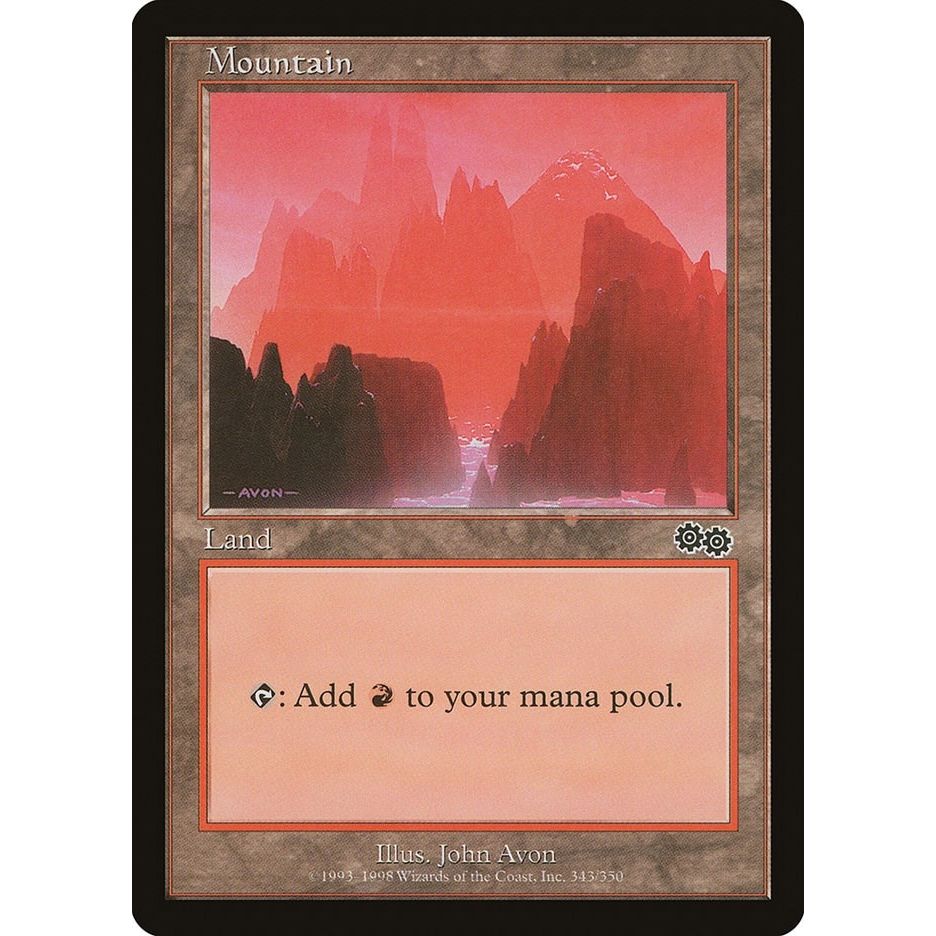 Image for Mountain (343) (343) (USG) - Magic: The Gathering