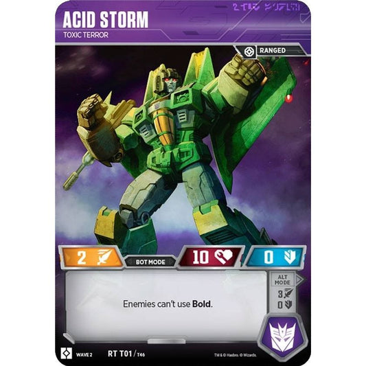 Image for Acid Storm - Toxic Terror (1) (TRW2) - Transformers TCG