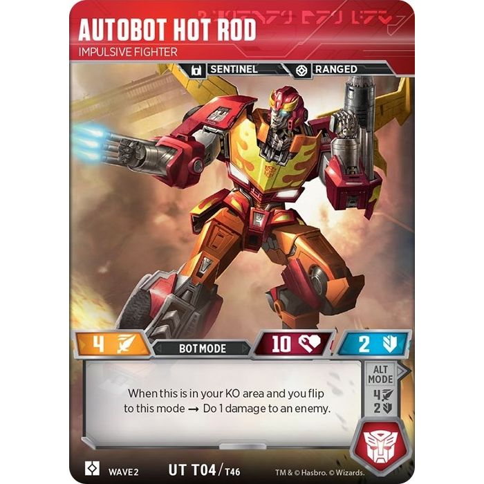 Image for Autobot Hot Rod - Impulsive Fighter (4) (TRW2) - Transformers TCG