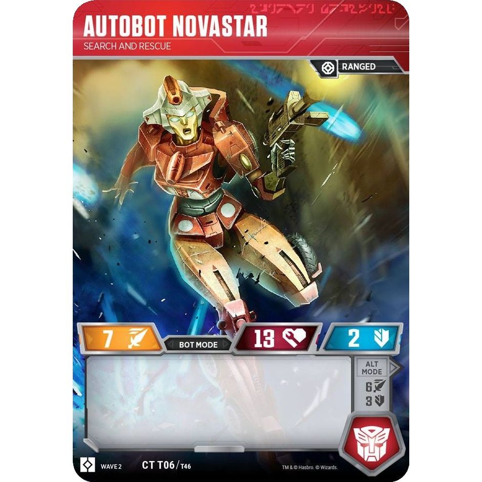 Image for Autobot Novastar - Search and Rescue (6) (TRW2) - Transformers TCG