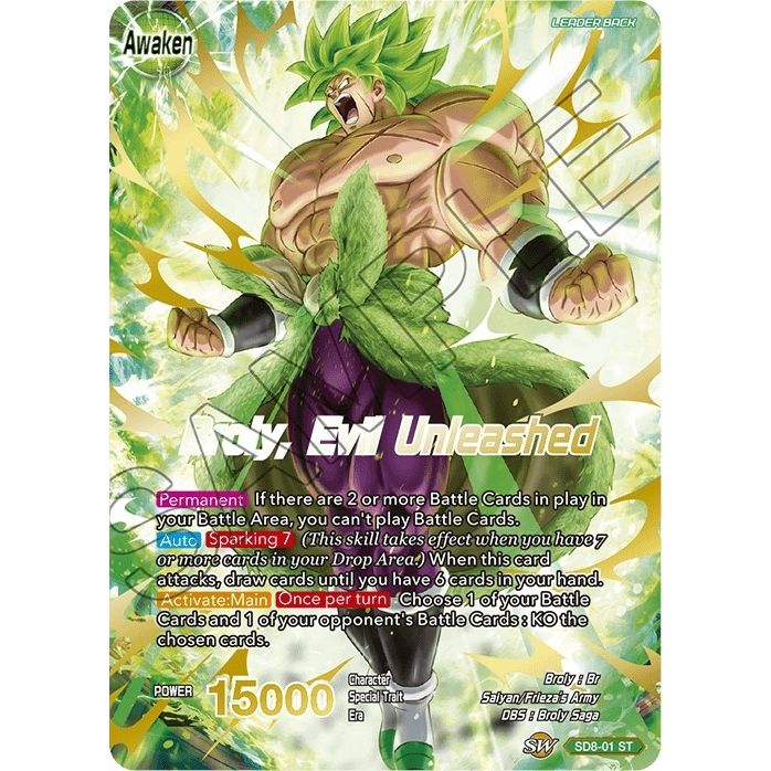 Image for Broly // Broly, Evil Unleashed (SD8-01) (DBS-B06) - Dragon Ball Super: Masters